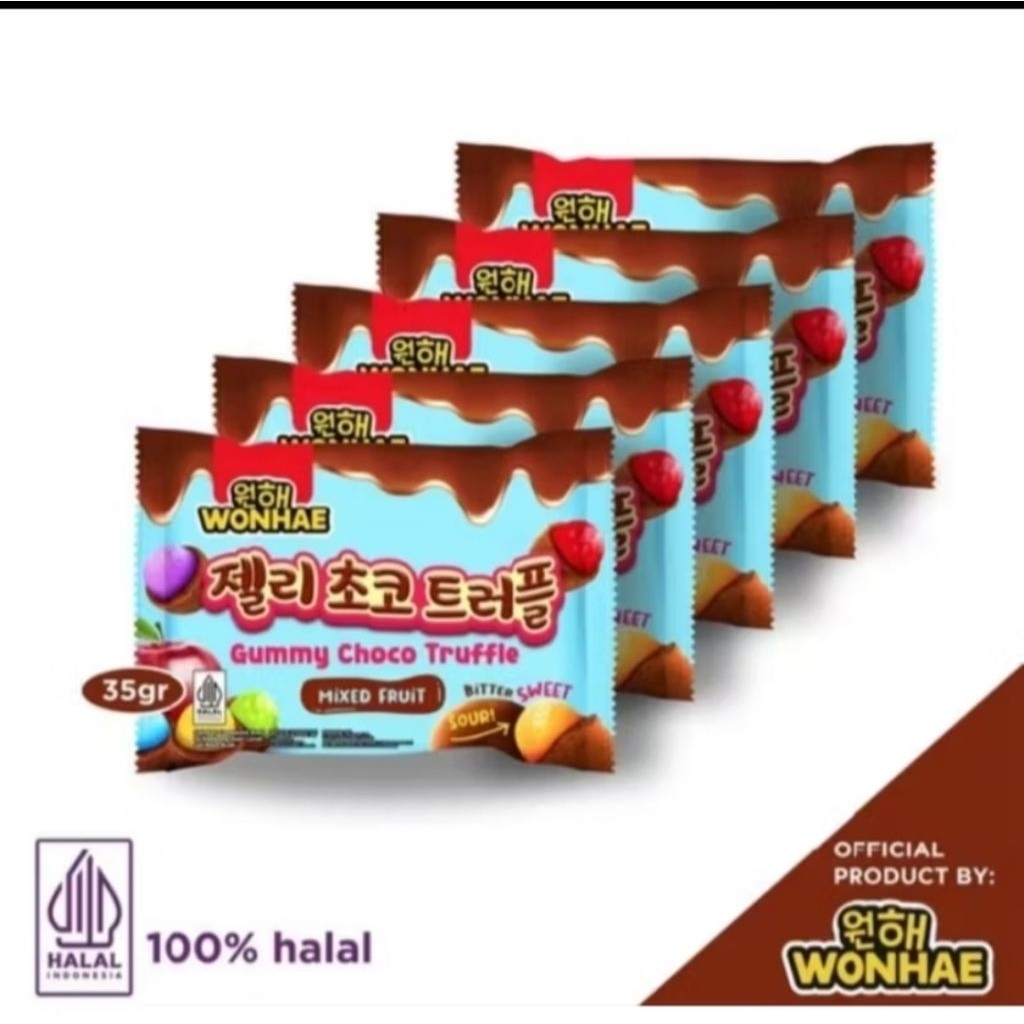 PAKET 6 PCS WONHAE GUMMY CHOCO TRUFFLE