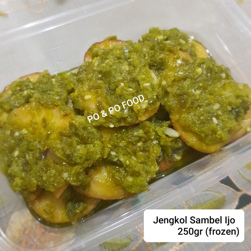 Jengkol Sambal Hijau 250gr Frozen | jengkol empuk legit sambel ijo cabe pedas lauk beku praktis sayu