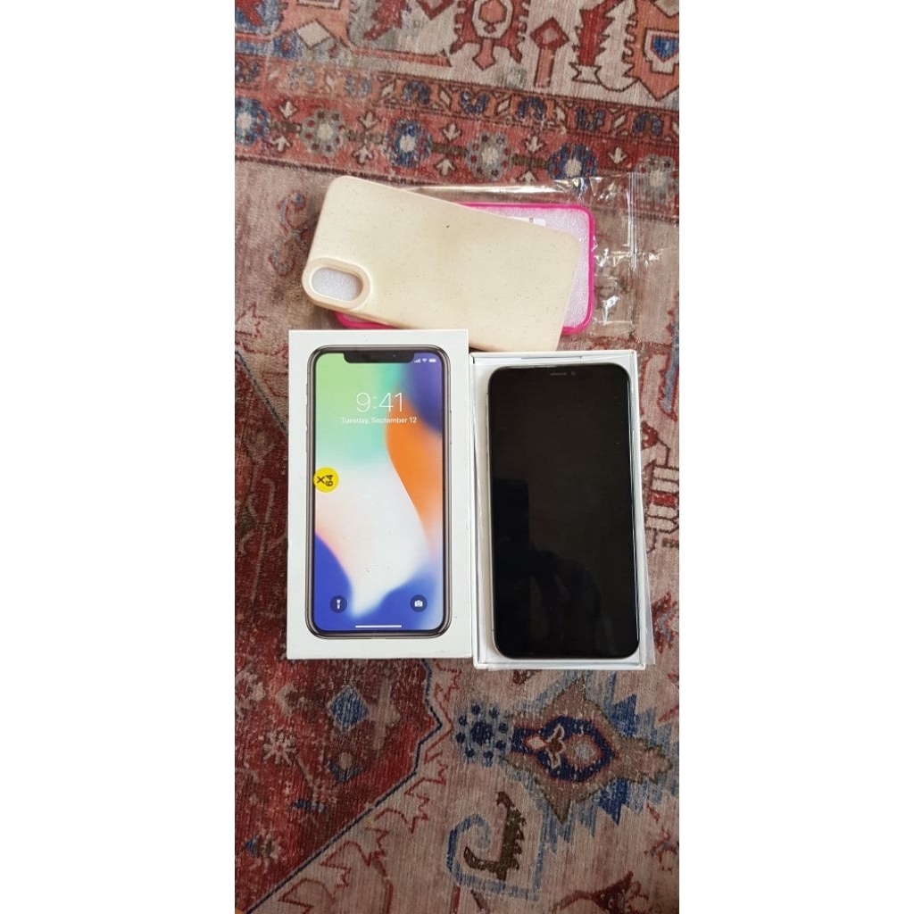 iphone x white silver 64gb