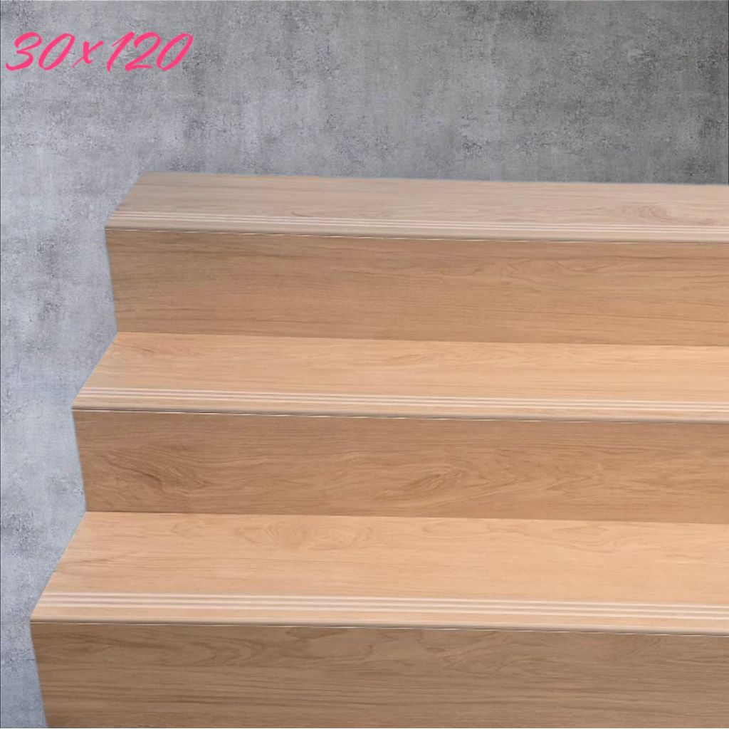 GRANIT TANGGA MOTIF KAYU 30×120 (HARGA 1 SET)