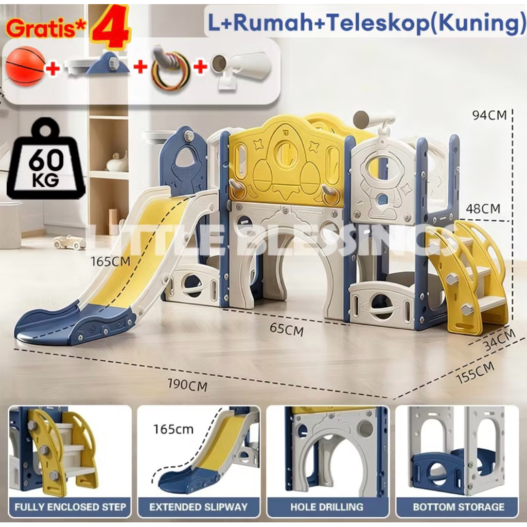 Perosotan bermain anak tenda tendaan preloved like new