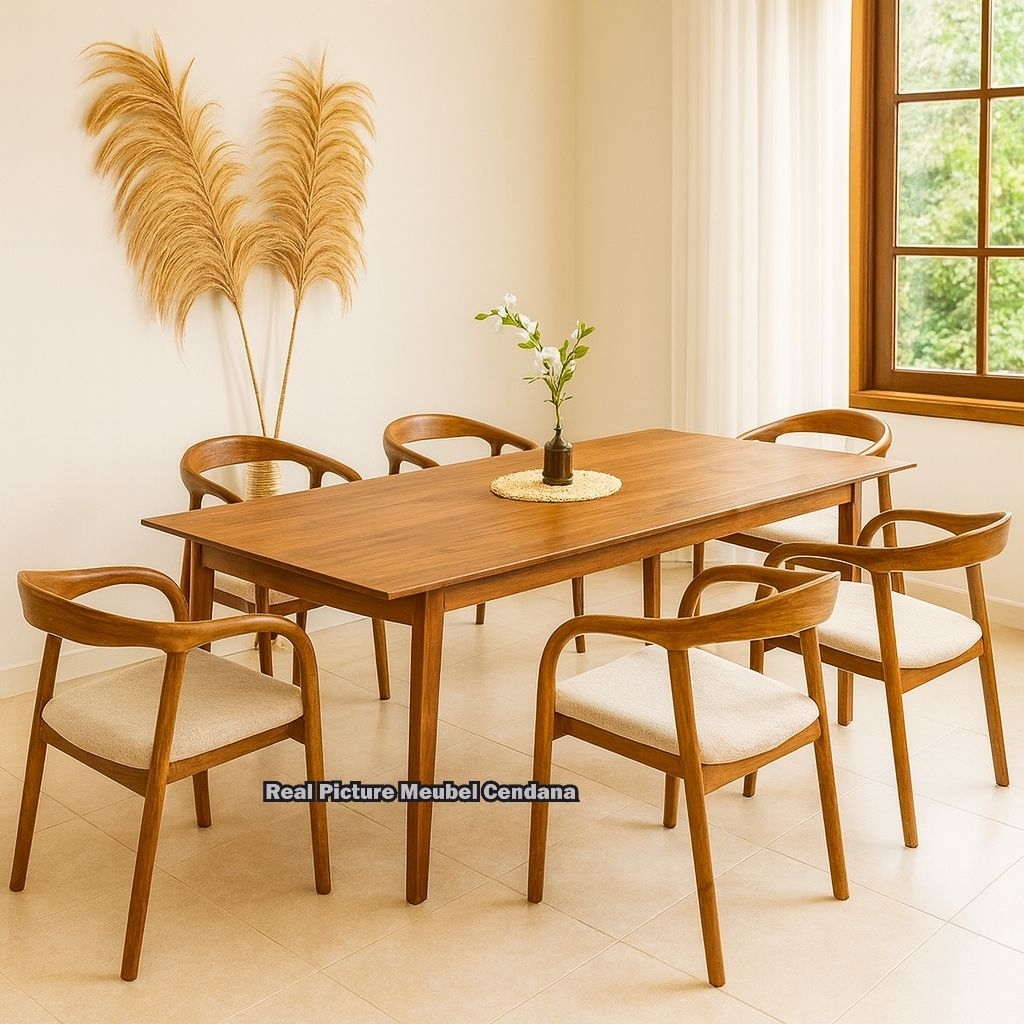 Meja Makan Minimalis 6 Kursi Meja Makan Set Kayu Jati Meja Makan Minimalis Kursi Makan Minimalis Jat