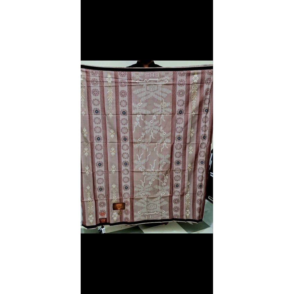 sarung bhs jacquard songket ikat royal bronze sutra mesres BARU