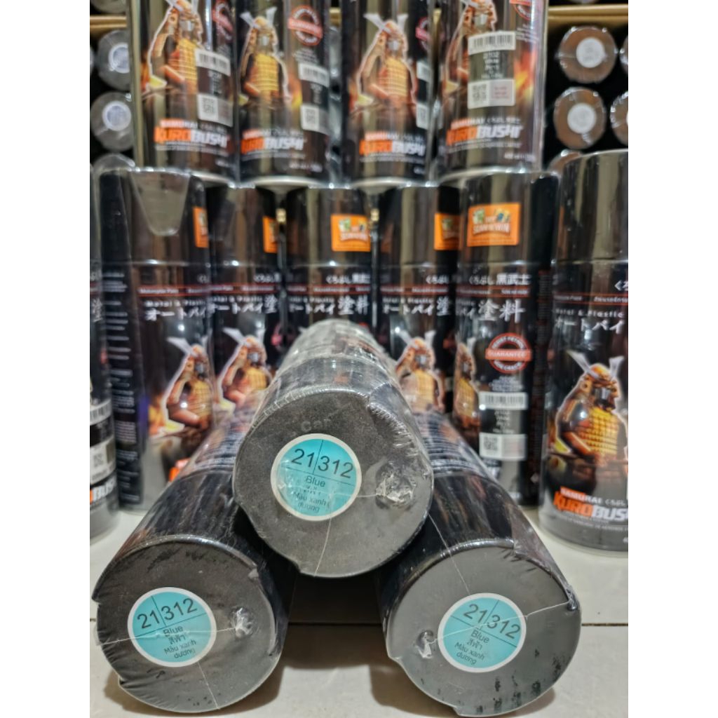 Pilok Pilox Cat Semprot Samurai Blue 312 Cat Semprot Samurai Paint‎