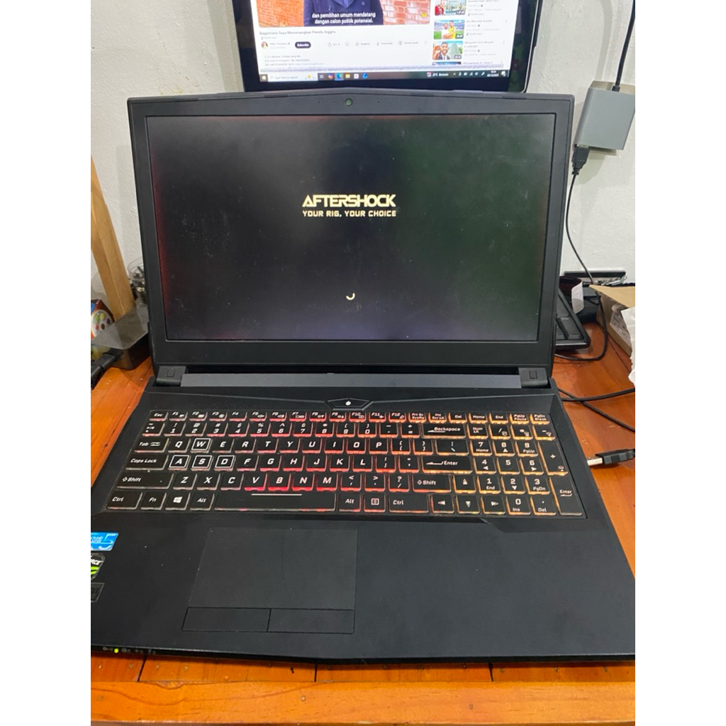 Aftershock n850ejek Core i7 gen 8 Ram 8gb Ssd 128gb Hdd 1tb