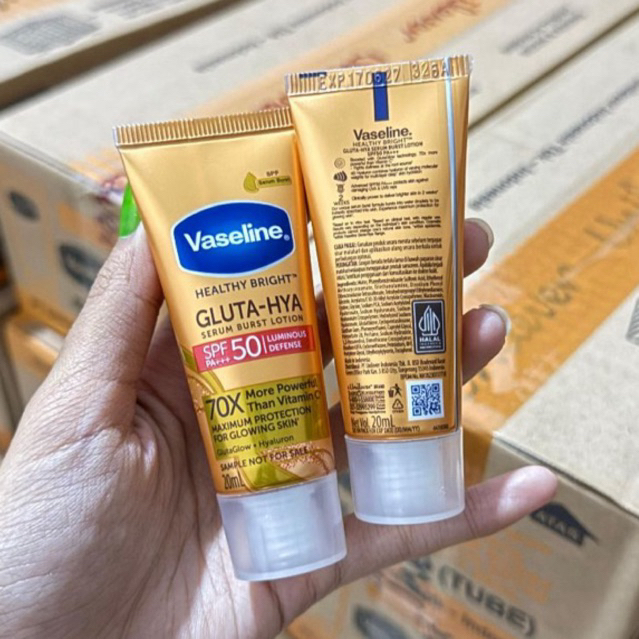 Vaseline GlutaHya Serum Burst Lotion SPF 50 PA+++ 20ml
