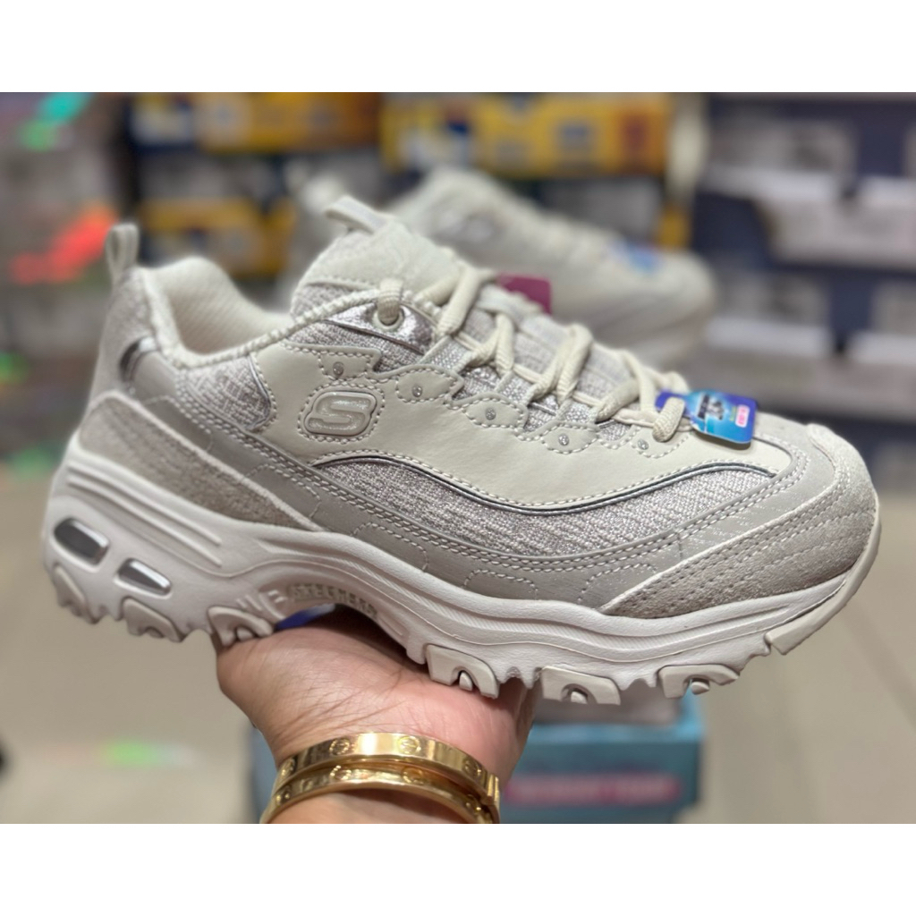 Skechers D'LITES-REFLECTIONS WOMEN 150249 LGSL size 36(23cm)(1)-37(24cm)(1)-38(25cm)(1) made in chin