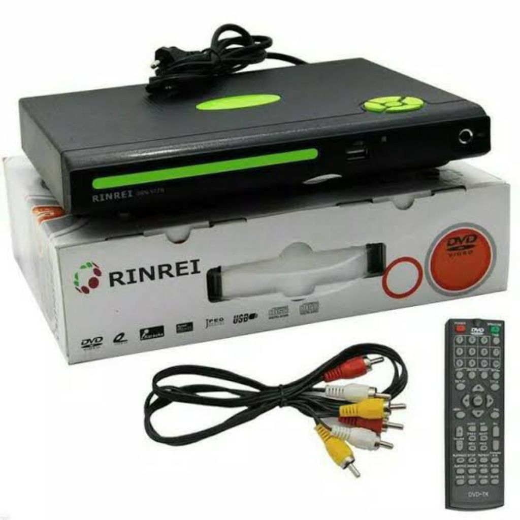 DVD Player RINREI DRN-577R | USB & HDMI | Support MP4/MP3 | Gambar Jernih | Bisa Putar Semua Format