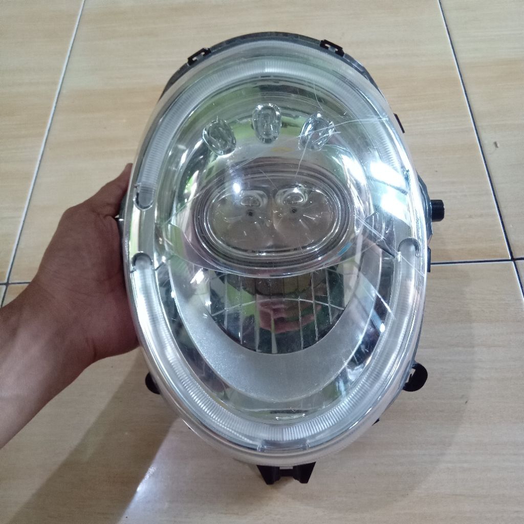 Reflektor headlamp lampu depan scoopy FI 2017-2019 LED scoopy Donat original copotan