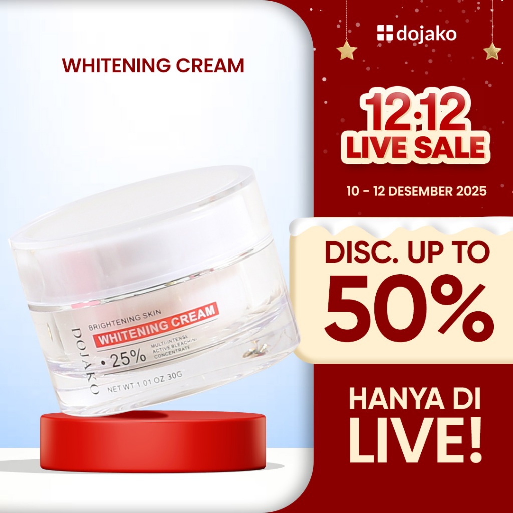GLOWING AND WHITENING CREAM SKINCARE DOJAKO PELEMBAB BRIGHTENING MEMUTIHKAN WAJAH READY