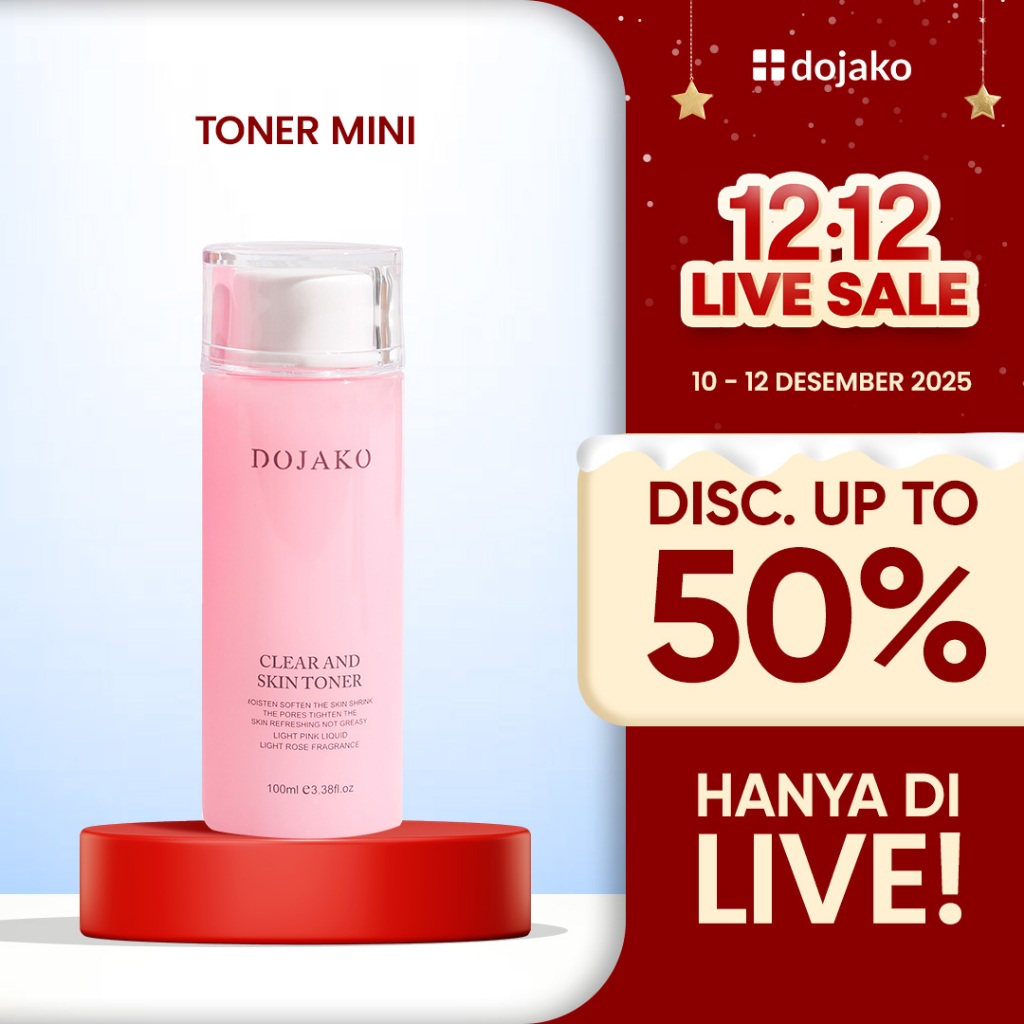 TONER DOJAKO 100ML MENGECILKAN PORI PORI IMPORT READY STOCK