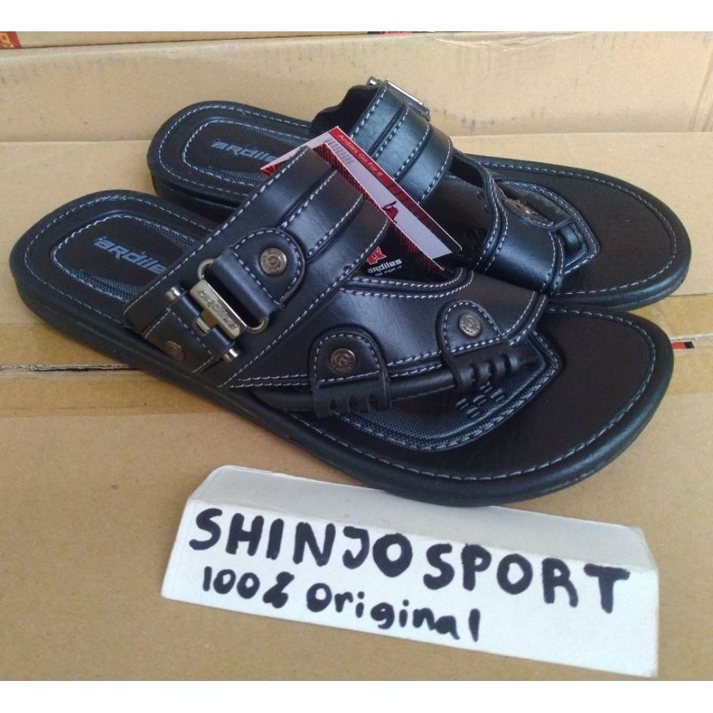 ORIGINAL ARDILES SANDAL SELOP JEPIT PRIA LAKI KULIT ALAS KAKI BAPAK PAPA LEBARAN KONDANGAN RAPAT RT