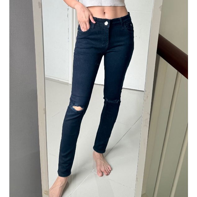 ARMANI EX DENIM BLACK JEANS [PRELOVED CELANA WANITA ELZ]