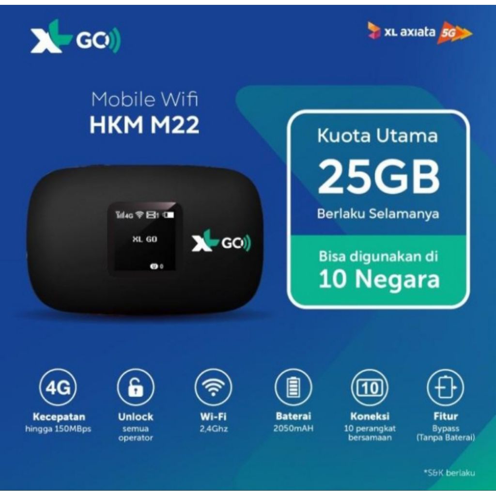 XL GO IZI - HKM M22 (25 GB)