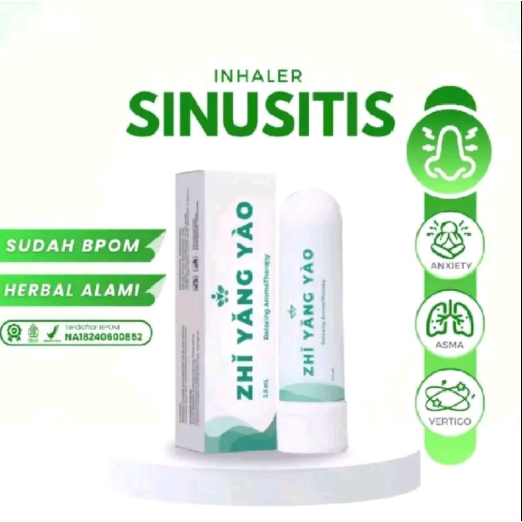ZHI YANG YAO -  Zhi yang Yao Asli Inhaler Aromaterapi Obat Pernafasan Sinusitis Vertigo Flu Radang V