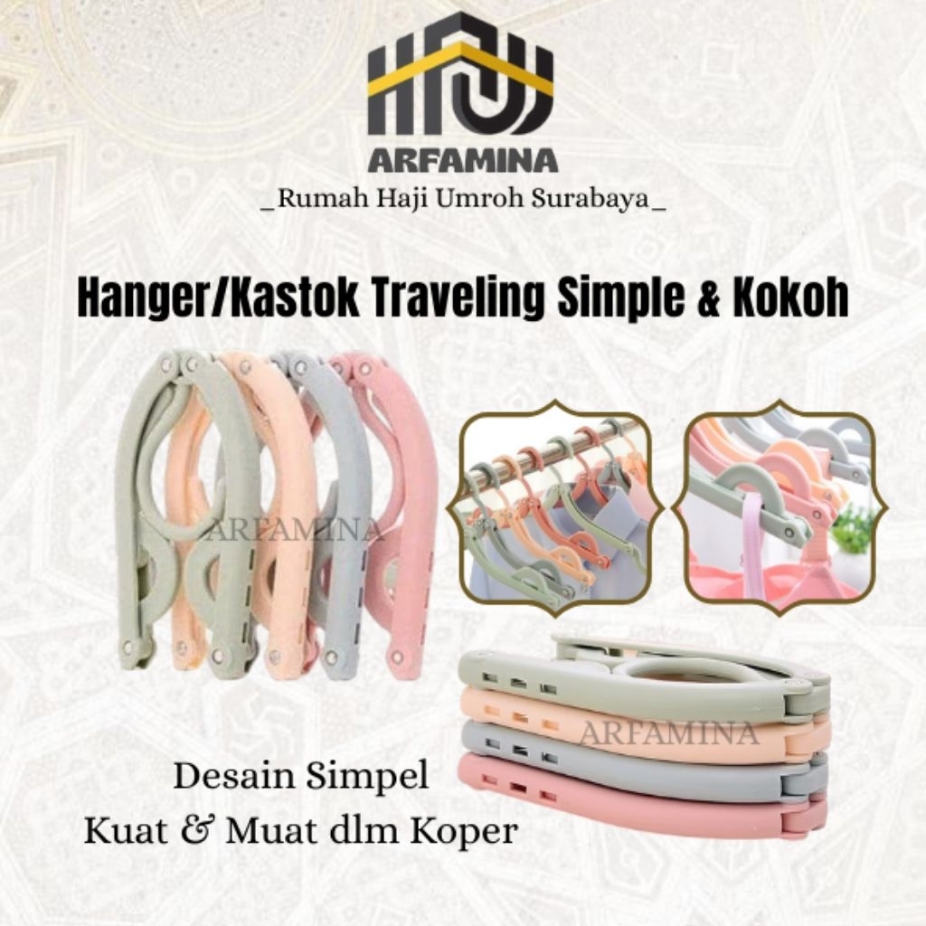 5 PCS HANGER TRAVEL UMROH | HANGER TRAVEL LIPAT | HANGER UMROH HAJI | KASTOK TRAVEL UMROH