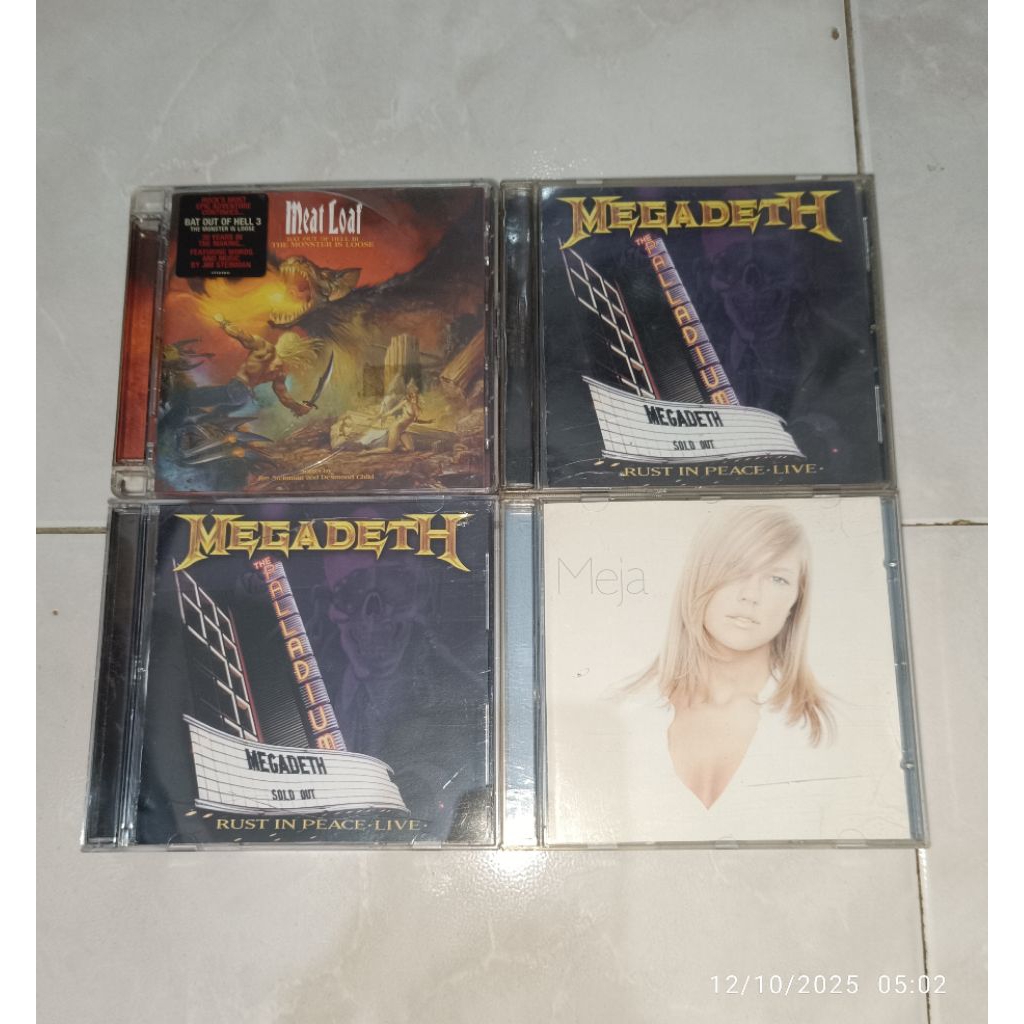 cd MEAT LOAF-Bat Out Of Hell III (2) / MEGADETH-Rust In Peace Live (1) / MEGADETH-Rust In Peace Live