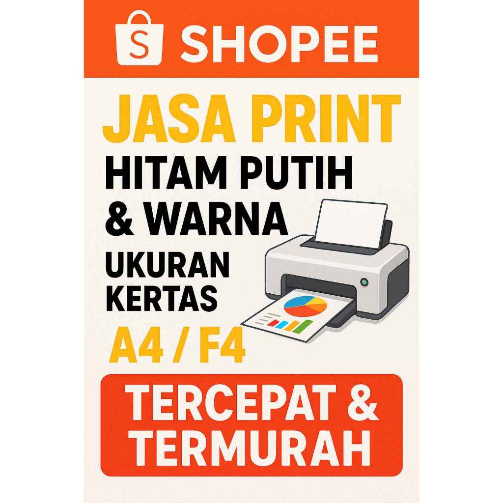 Jasa Print A4/F4 Hitam Putih/Warna