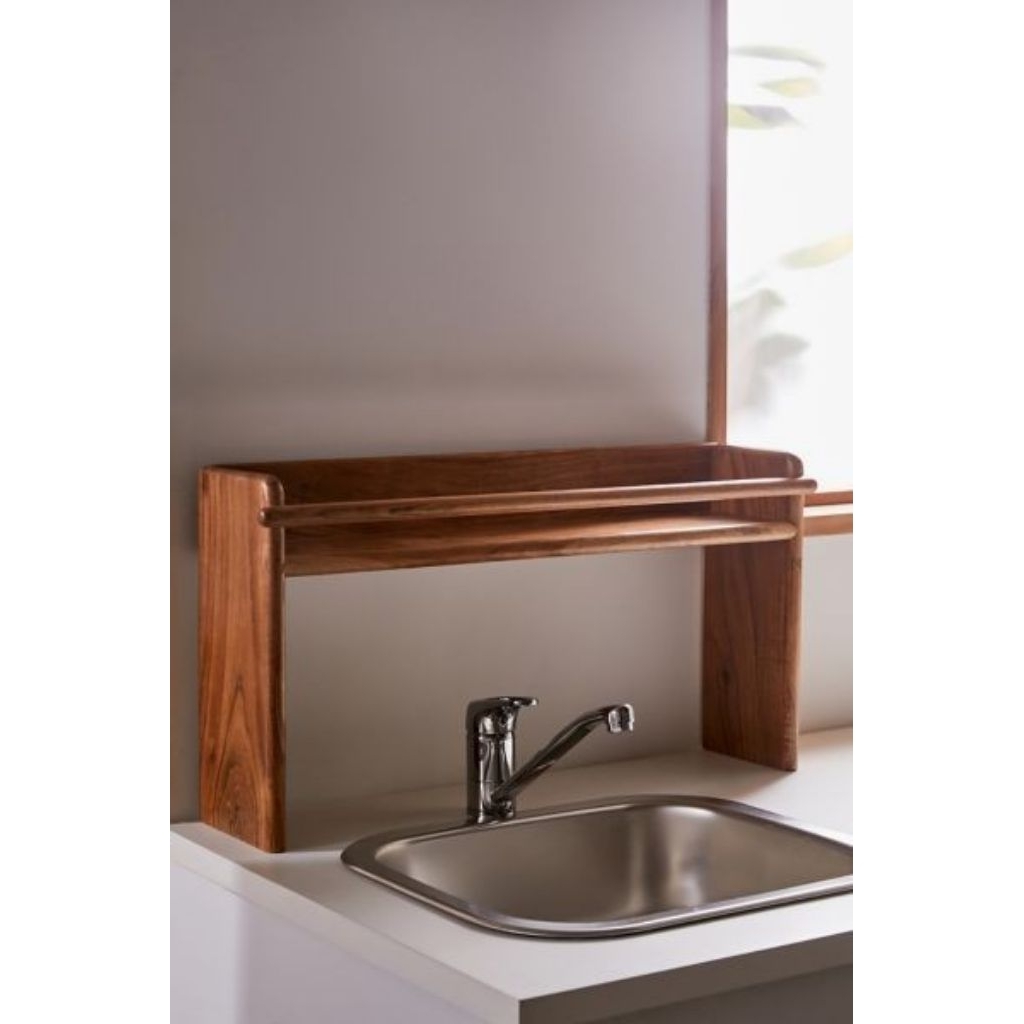 Rak Rebaguna/ Rak Penyimpanan Atas Wastafel/Rak Sabun/Rak Gelas