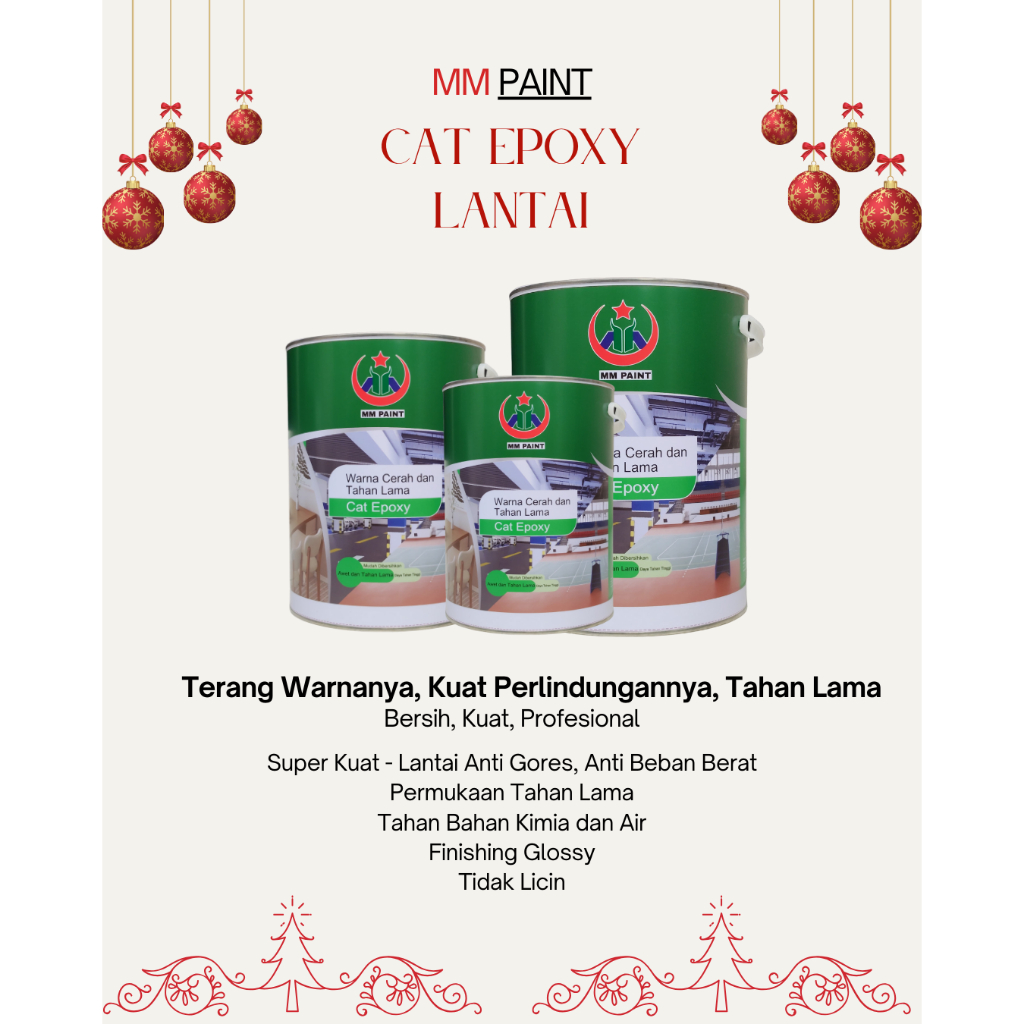 MM Paint Cat Epoxy Lantai 1KG (TOP COAT)