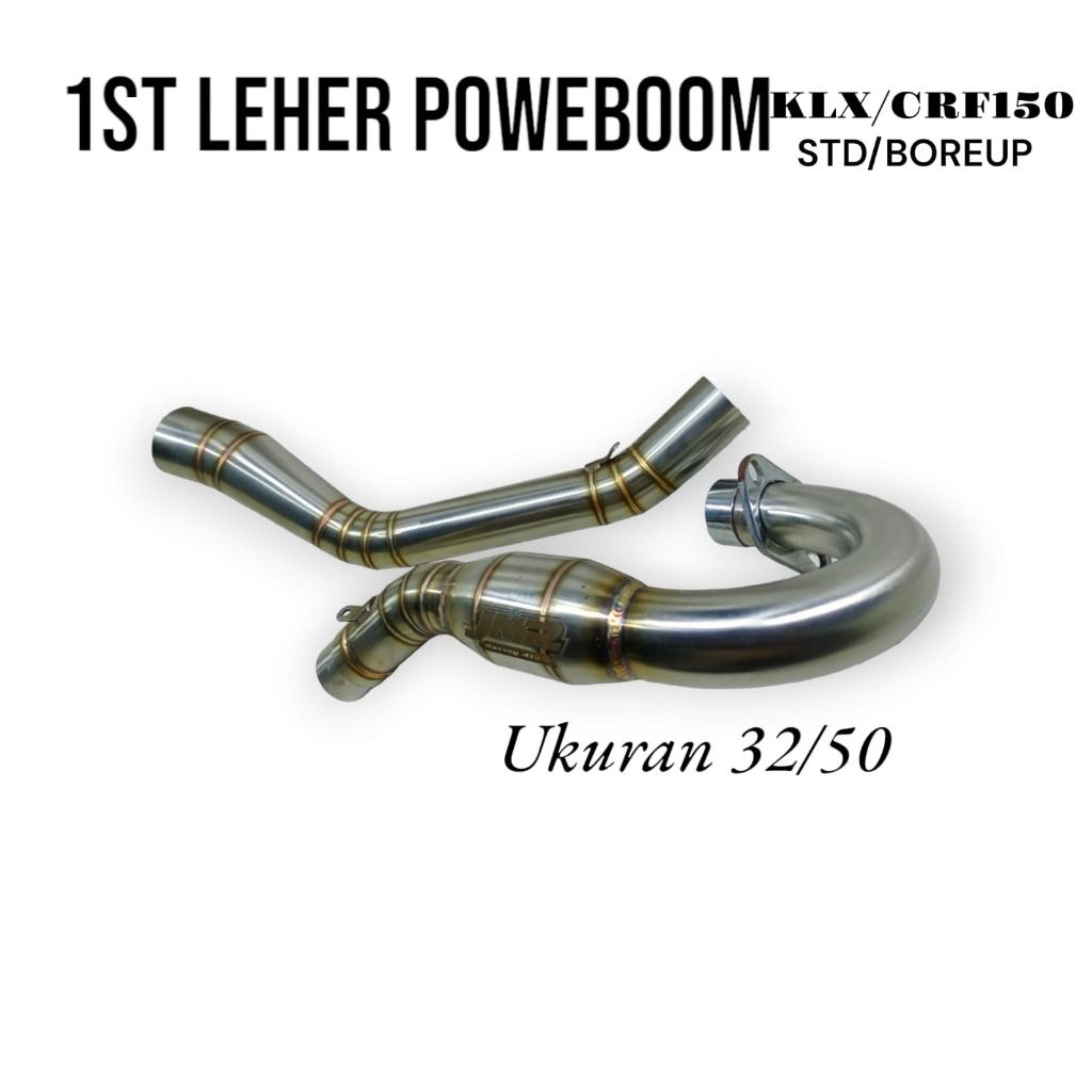 LEHER KNALPOT TIGER TRAIL 1 SET LEHER POWERBOOM STENLIST BENDING JMR RACING
