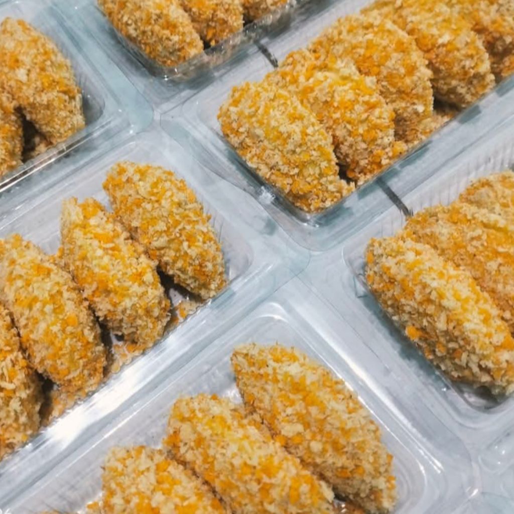 Cireng crispy ayam suwir pedas isi 5 pcs