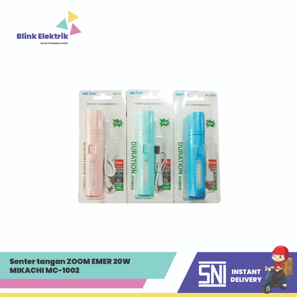 Senter tangan ZOOM EMER 20W MIKACHI MC-1002