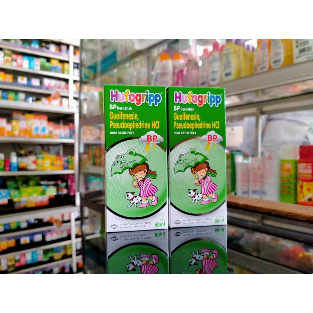 HUFAGRIP BP BATUK PILEK BERDAHAK SIRUP HIJAU 60 ML