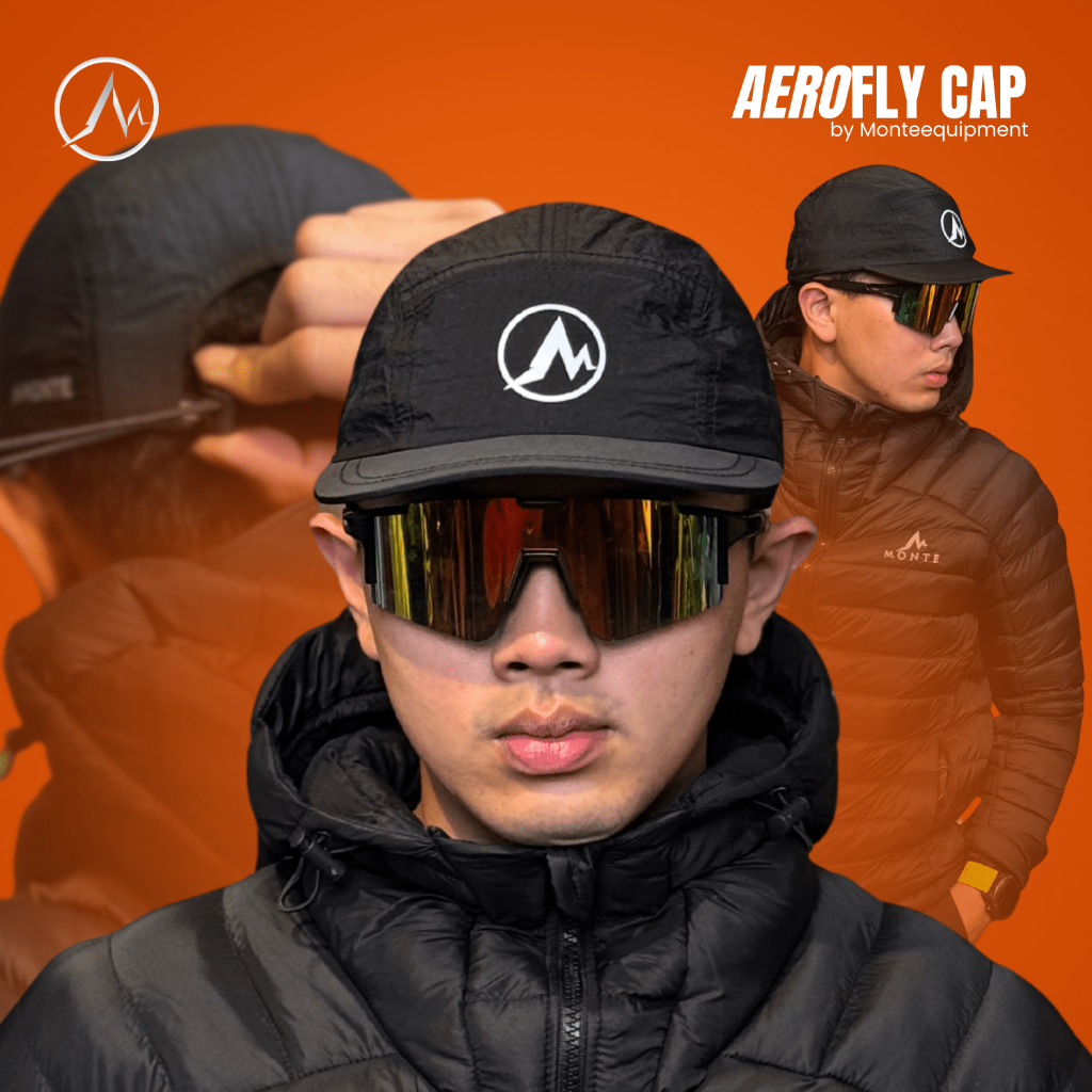MONTE EQUIPMENT AEROFLY CAP - Topi Pria Dewasa Stylish & Modern untuk Pria dan Wanita Topi Olahraga 