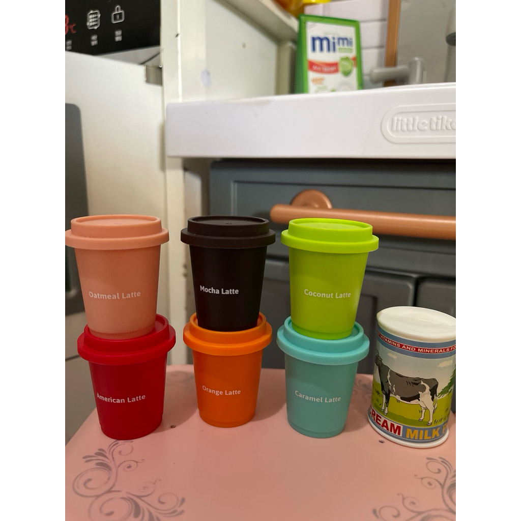 mainan masakan mainan acc supermarket isian kulkas gelas kopi preloved