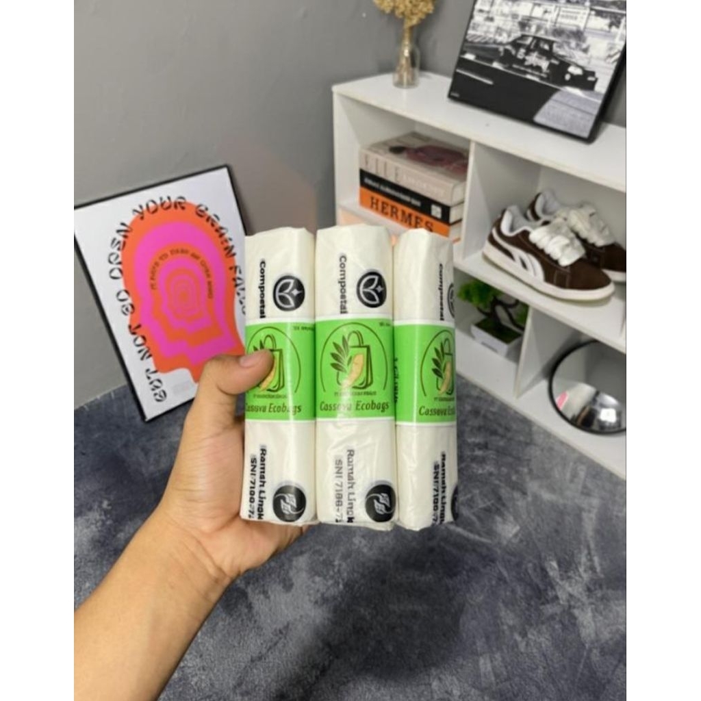 Cassava Ecobags Bundling 3 Pack | Kantong Polymailer Ramah Lingkungan | Kemasan Eco Friendly | Packa