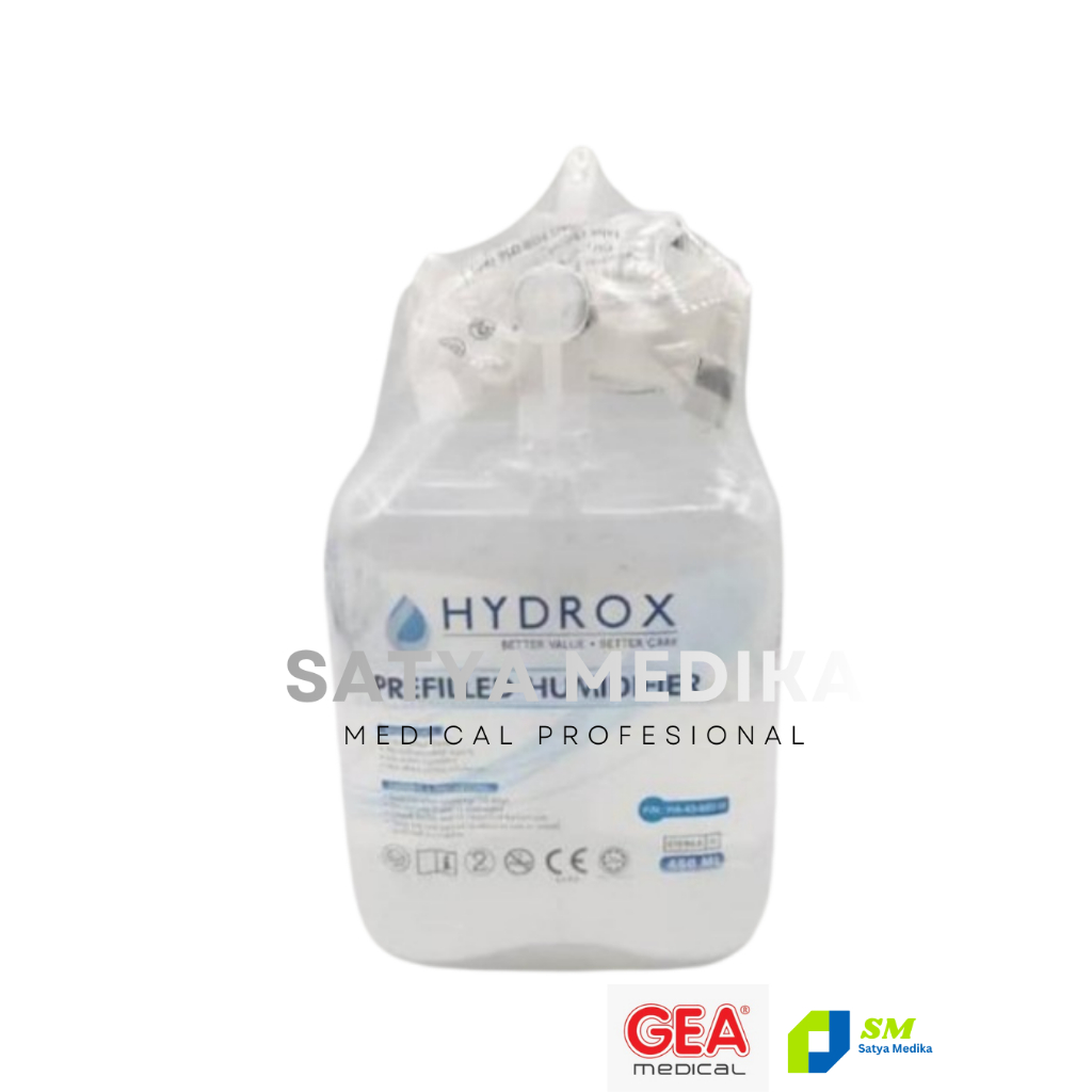 Hydrox Prefilled Humidifier / Hydrox Aquapack / Cairan Oksigen Steril