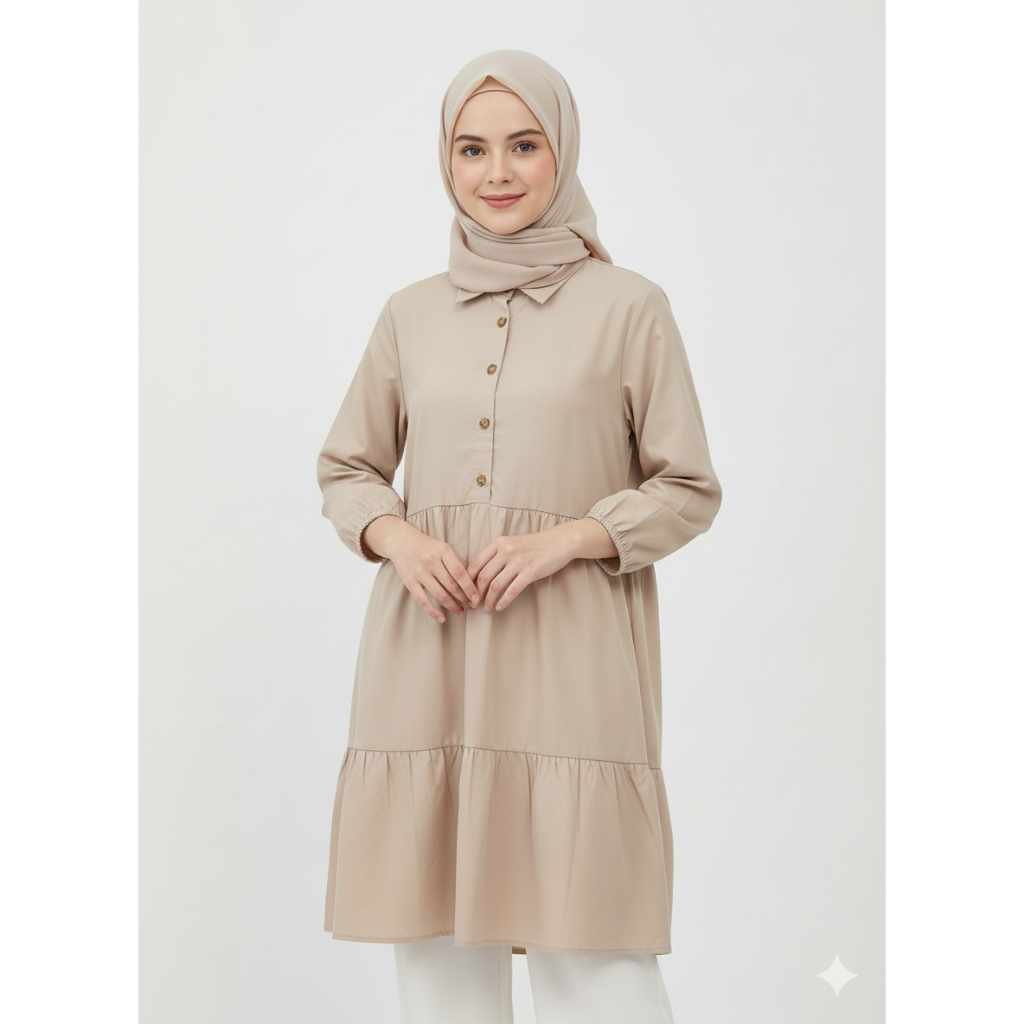 RILLEY - Tunik Merlia | Pakaian Wanita Muslim Atasan Tunik