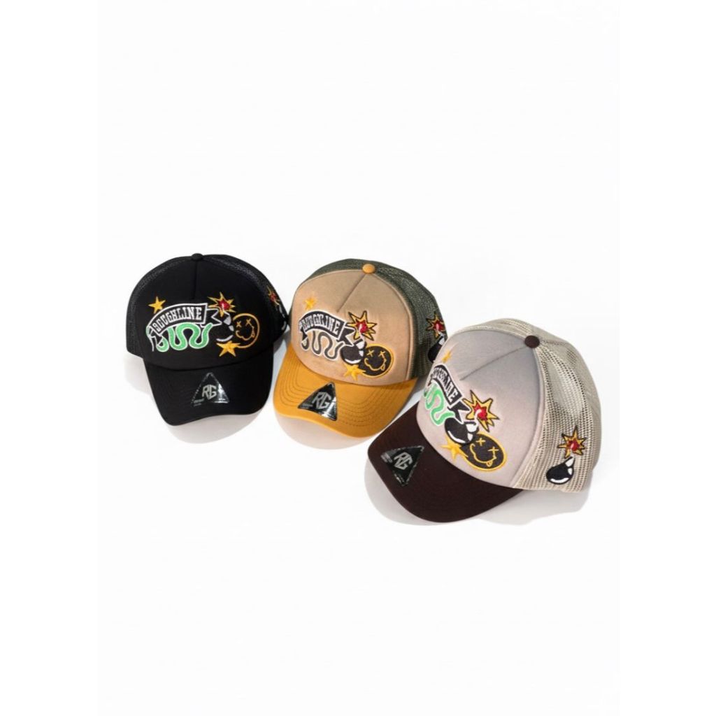 Topi Trucker Roughline Hat Lidah Pendek