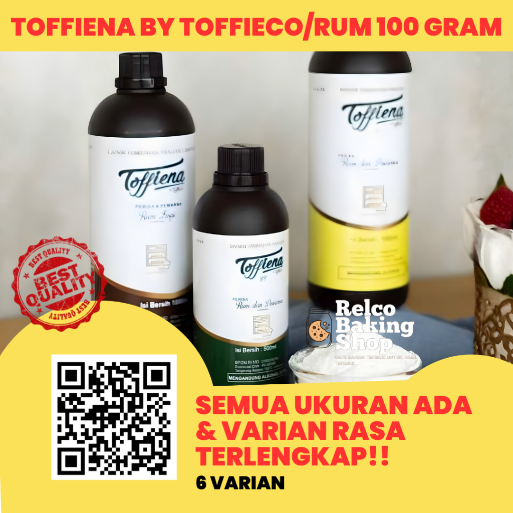 Toffieco Rum Kopi Toffieco 100 Gram