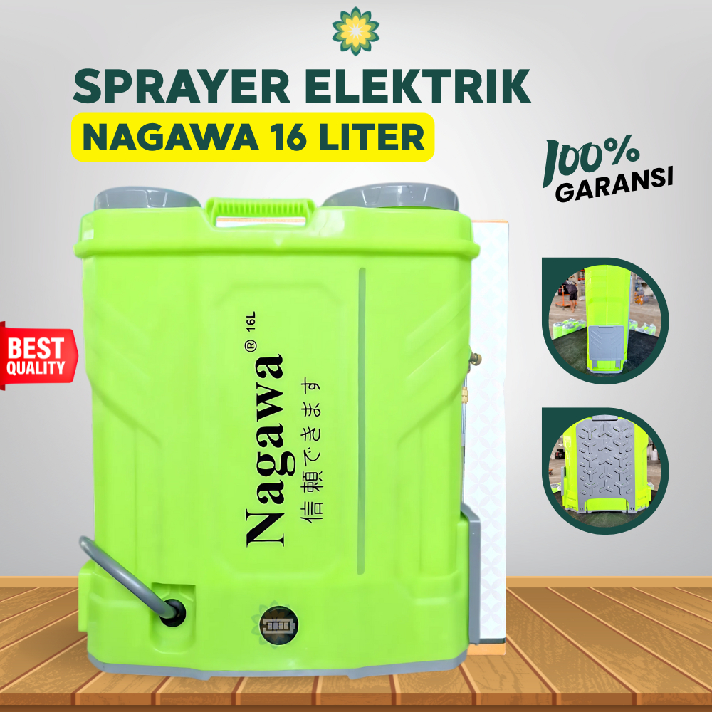 Tangki Sprayer Elektrik Yokohama/Nagawa 16 Liter Alat Semprot Hama Otomatis