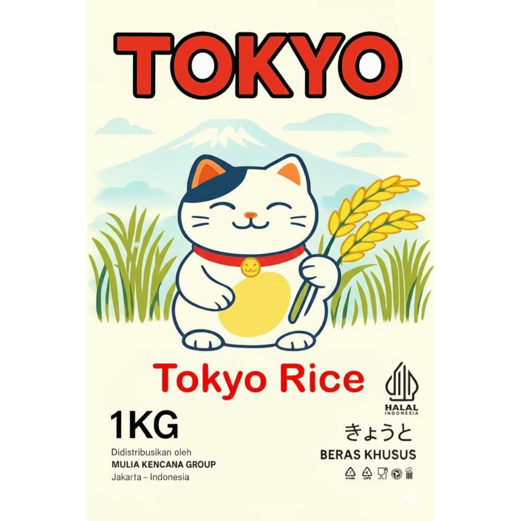BERAS JAPONICA 1 KG JAPONICA RICE / BERAS JEPANG / BERAS SUSHI