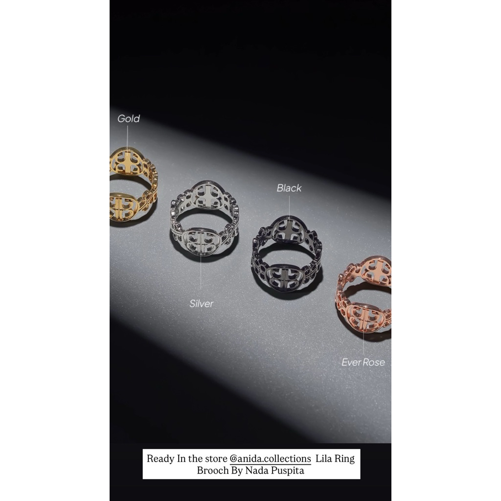 LILA RING BROOCH BY NADA PUSPITA