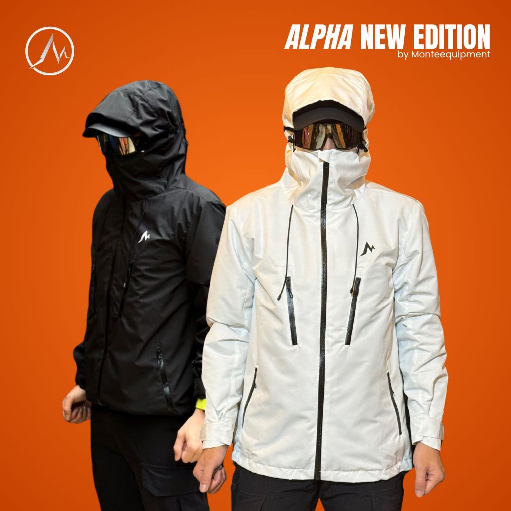 MONTE EQUIPMENT - ALPHA JACKET GORPCORE SERIES | Jaket Outdoor Anti Air Waterproof Gorpcore Model