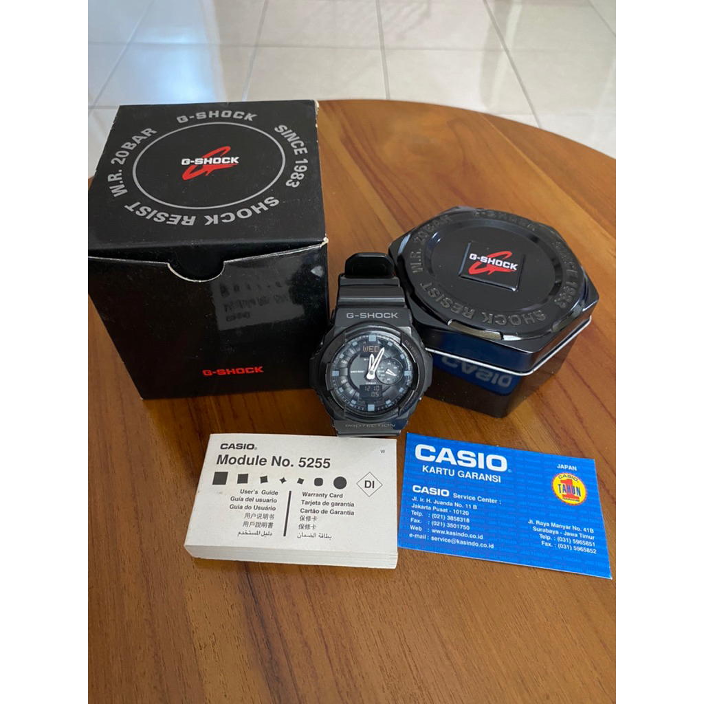 Jam Pria G-shock original 100% GA-150-1 ADR 5255 warna hitam second