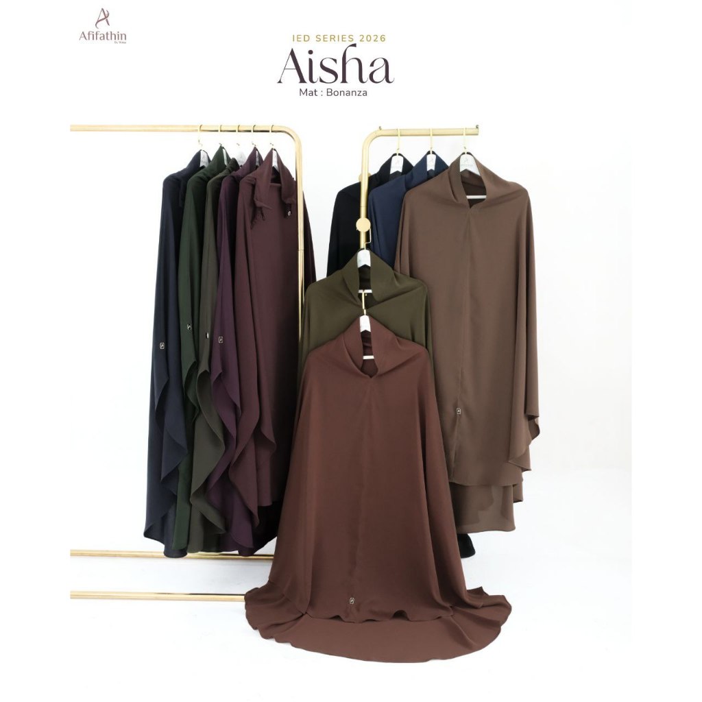 Khimar Aisha (IED Series) by Afifathin Khimar Jilbab Kerudung Hijab Only Saja