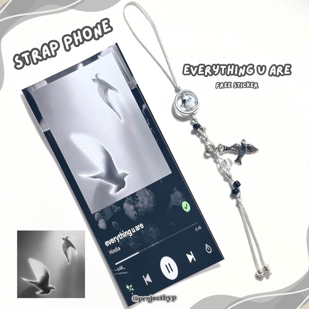 Phone Strap Album Hindia Inspirasi Free Sticker / Strap Phone Hindia Free Sticker