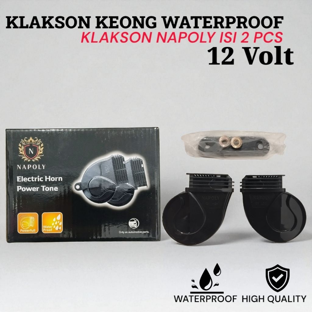 Klakson Keong Waterproof 12V – Suara Keras & Nyaring untuk Motor Mobil