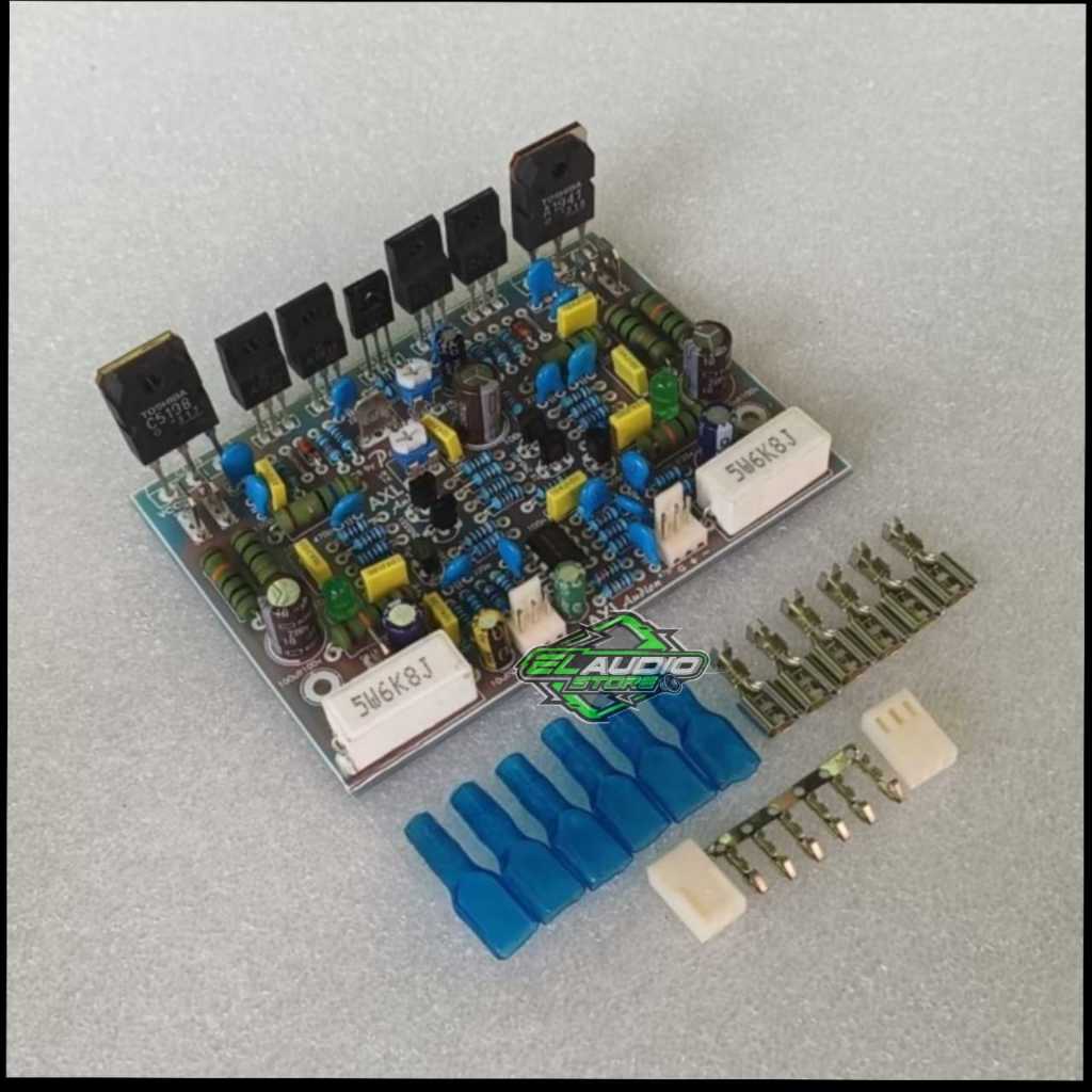 Driver kit Power Amplifier AXL audion PCB Fiber FR4 Komponen Original
