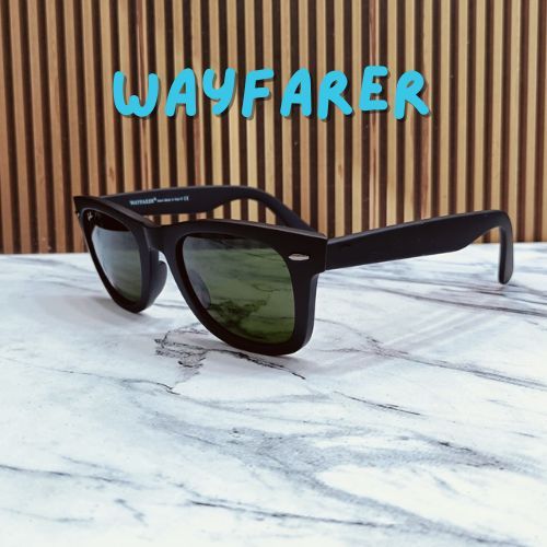 Kacamata Wayfarer miring Lensa Kaca Polarized Anti Sinar UV 400