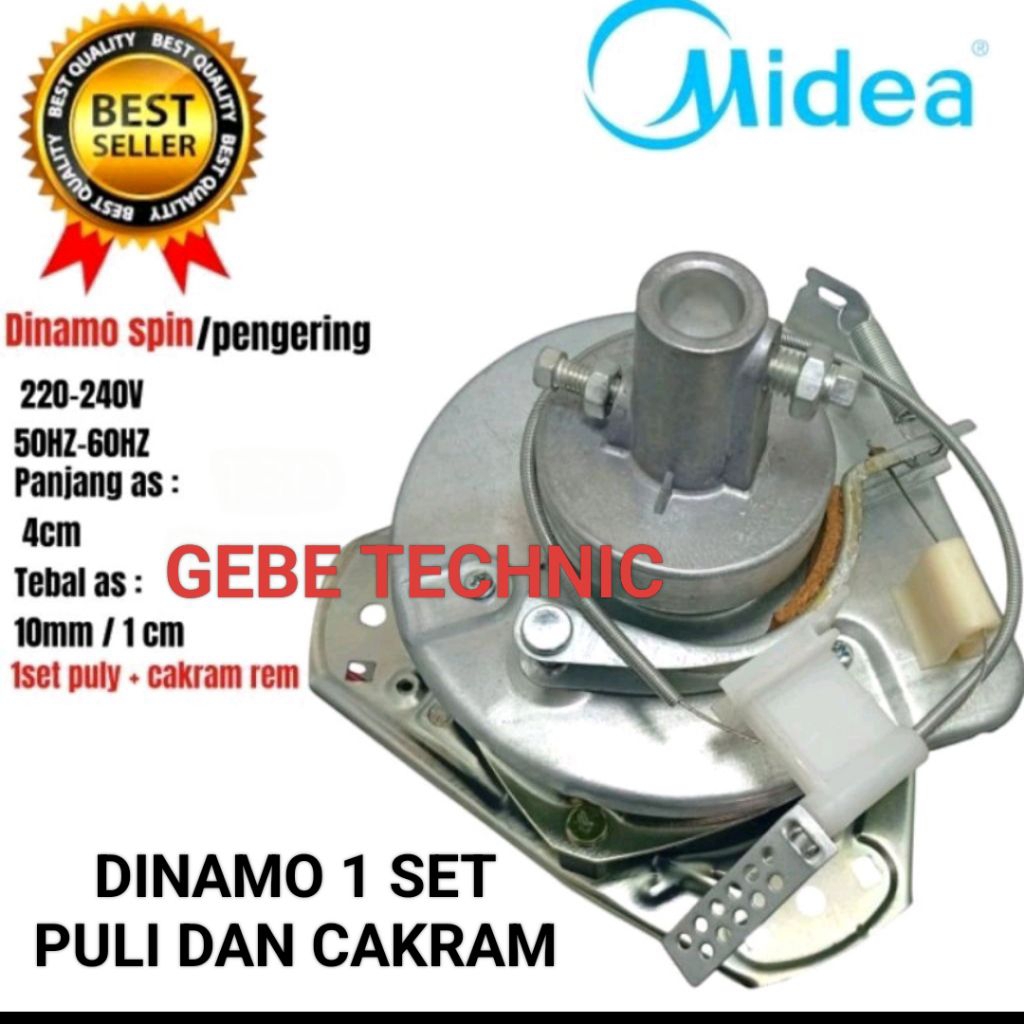Dinamo Pengering Mesin Cuci Midea 2 Tabung