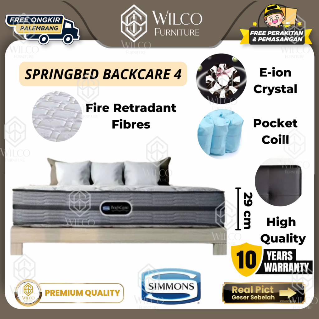 Springbed BackCare 4 by SImmons | Kasur Matras Simmons Imported Series