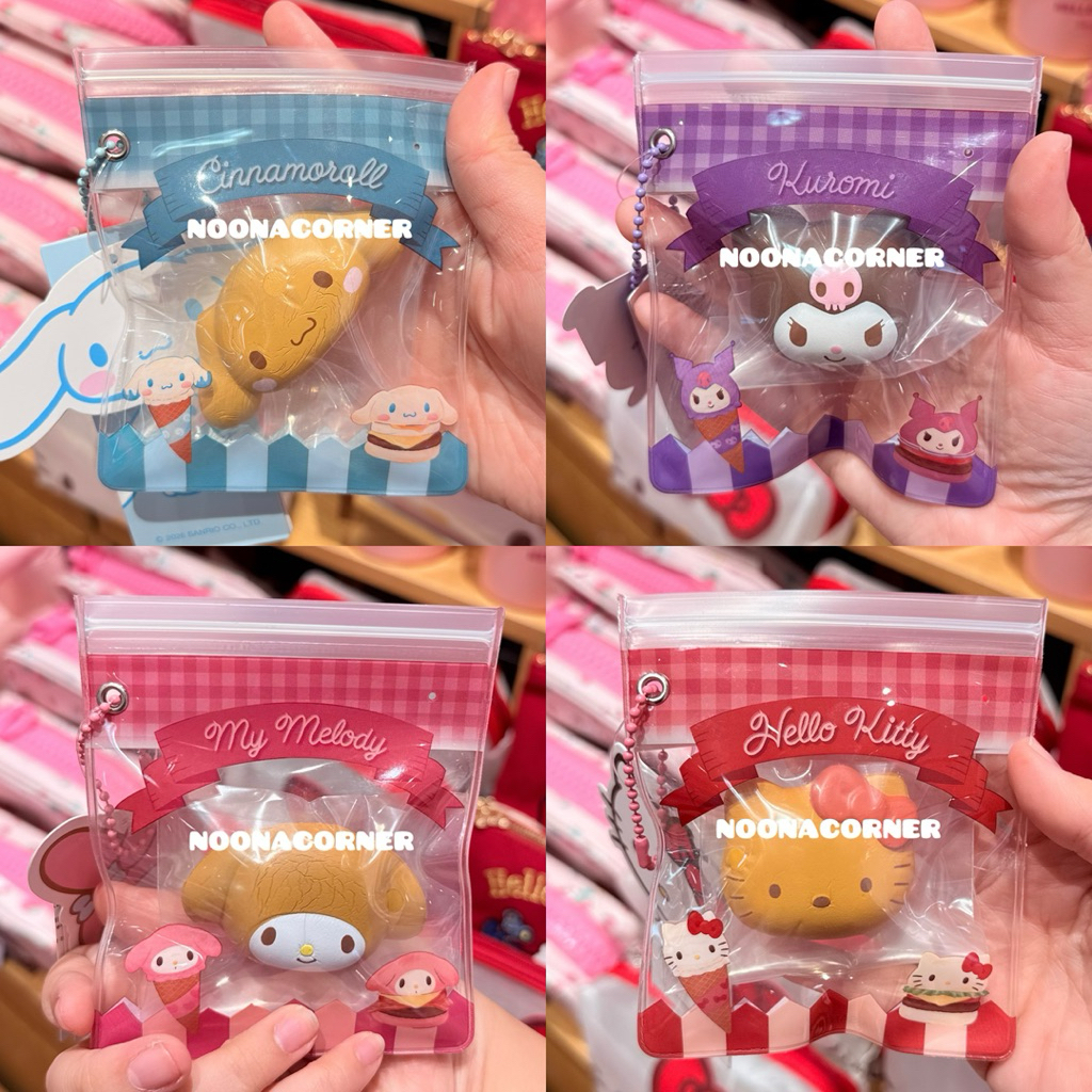 Miniso x Sanrio ‼️ Stress Relief Sticky Toys / Squishy Food Pendant Sanrio Characters Series (Kuromi
