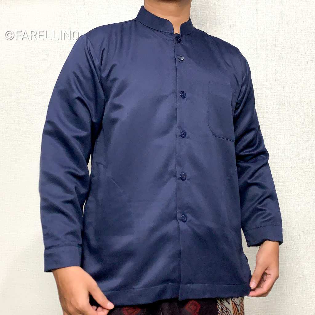 Baju Koko Lengan Panjang Premium  Pria Dewasa Baju Koko Haibah Muslim Model Bagus Terlaris