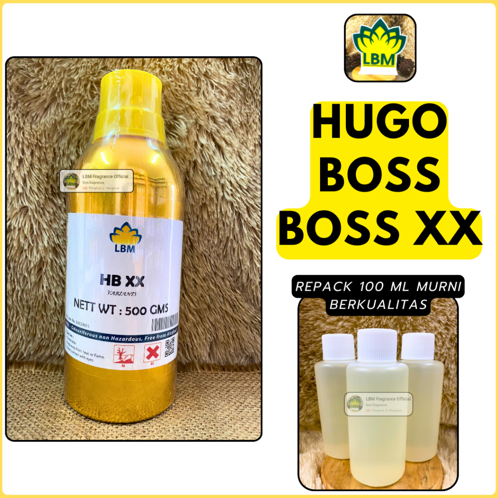 Bibit Parfum H Boss XX 100 ml By LBM Fragrance - Bibit Parfum Murni Tanpa Campuran LBM - Bibit Parfu